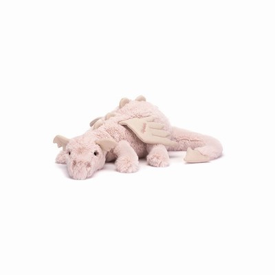 Jellycat Rose Dragon Huge Australia | 106374BEQ